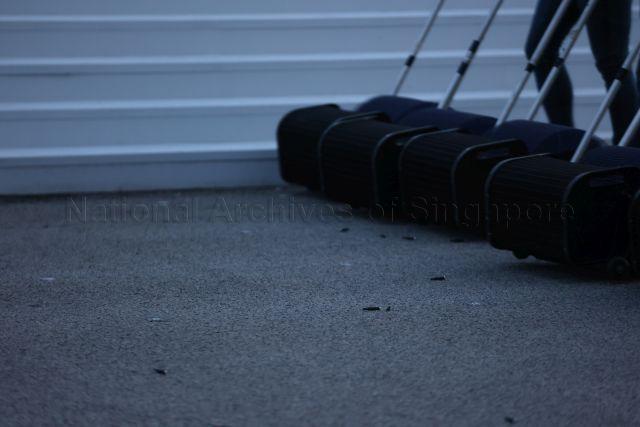 Taken at: National Day Parade (NDP) 2021 ceremonial parade at The Float @ Marina Bay