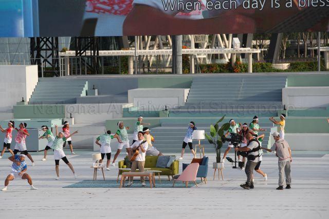 Taken at: National Day Parade Show 2021 at The Float @ Marina Bay