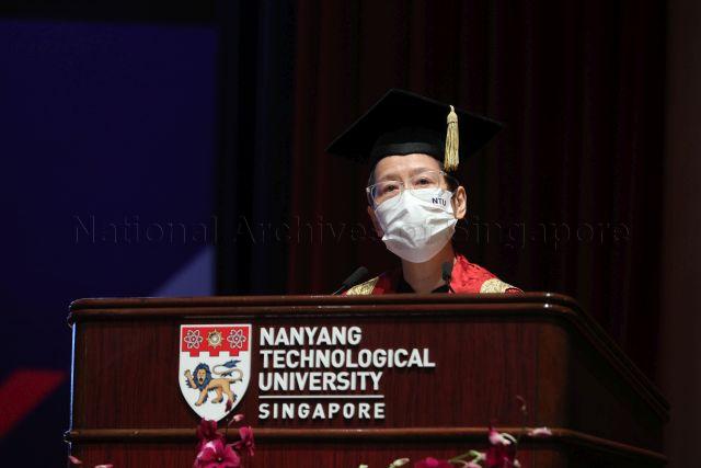 Taken at: Nanyang Technological University (NTU) Convocation Ceremony 2021 held at the Nanyang Auditorium