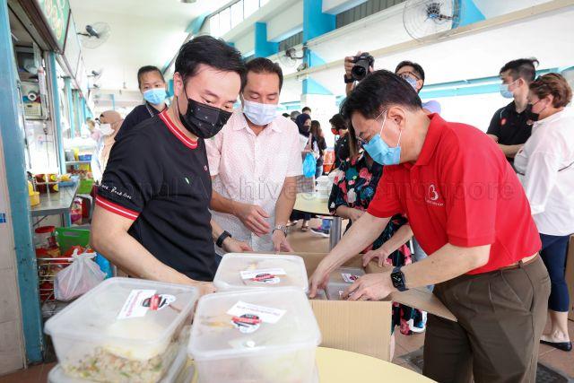 Taken at: #ULTIMATEHAWKER event at The Marketplace @ 58 Pictured: Deputy Prime Minister and Coordinating Minister for Economic Policies Heng Swee Keat, Minister of State for Communications and Information and National Development Tan Kiat How and Country Head of DBS Singapore Shee Tse Koon