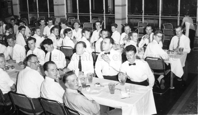 Photograph of airmen at the Mess Night function.