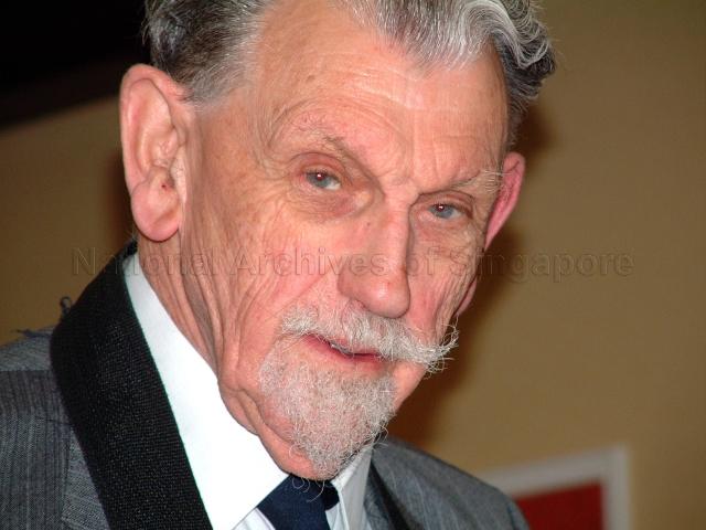 Photograph of Stan Pierce at Royal Air Force Seletar Association (RAFSA) 6th Annual Reunion, The Quality Hotel, Loughborough, U.K.