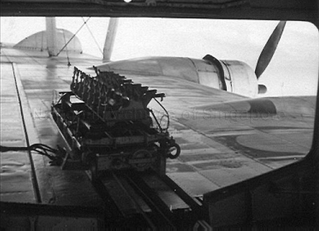 View of Short Sunderland bomb rack
