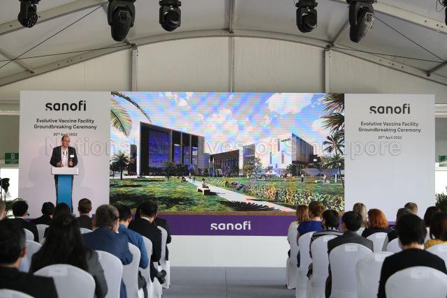 Taken at: Sanofi groundbreaking ceremony for vaccines manufacturing at Tuas South Avenue 7   Pictured: Executive Vice President for Vaccines at Sanofi Thomas Triomphe