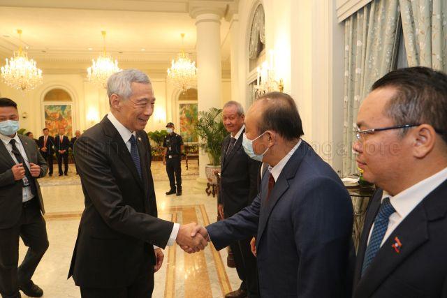 Taken at: Official visit of Prime Minister of Laos Phankham