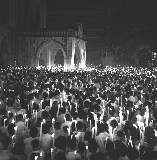 EASTER CANDLELIGHT PROCESSION AT ST JOSEPH'S CHURCH