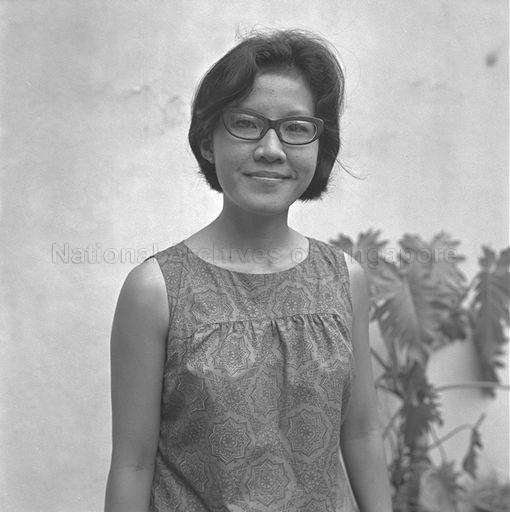 Miss Koh Tai Ann, a resident of Eusoff College at University of Singapore. She was appointed as a Resident Fellow of Eusoff in 1968.