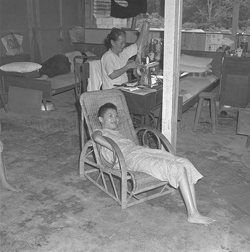 RESIDENTS OF THE YEW TEE OLD FOLKS HOME IN WOODLANDS WHICH