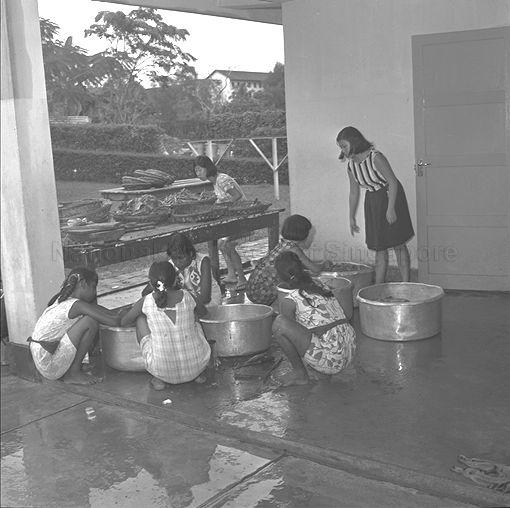 RESIDENTS OF THE TOA PAYOH GIRLS HOME.