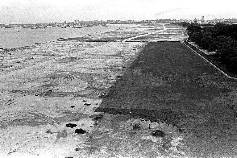 RECLAMATION PROJECT AT THE SEA-FRONT OFF KATONG PARK. THE