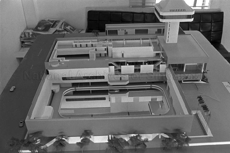 MODEL OF THE ICE SKATING RING TO BE BUILT IN KALLANG