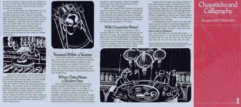 Chopsticks and calligraphy  : Singapore's Chinatown