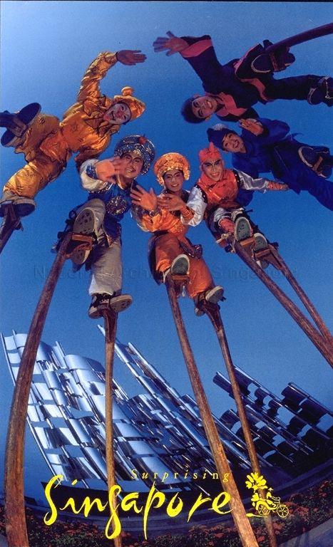 Surprising Singapore : Stiltwalkers posters