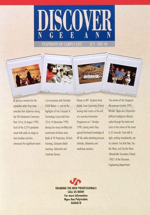 Discover Ngee Ann: snapshots of campus life Jun-Dec 90