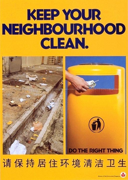 Keep your neighbourhood clean(Text in English & Chinese)