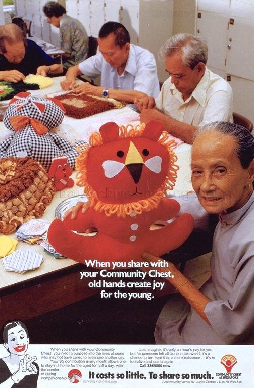 When You Share With Your Community Chest, Old Hands Create Joy For The Young. * It Costs So Little. To Share So Much.