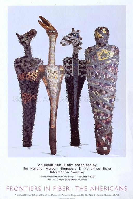 Frontiers In Fiber. The Americans * National Museum Art Gallery * 11 - 21 October 1990 * 9.00am - 5.30pm (Daily Except Mondays).