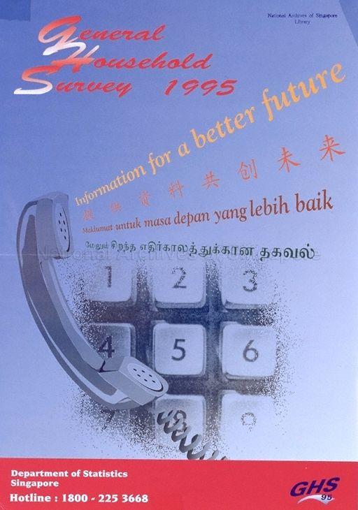 General Household Survey 1995 * Information For A Better Future (Text in English, Chinese, Malay and Tamil)
