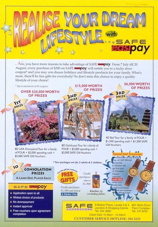 Realise Your Dream Lifestyle With SAFE Easipay * From 7 Jul till 20 August.