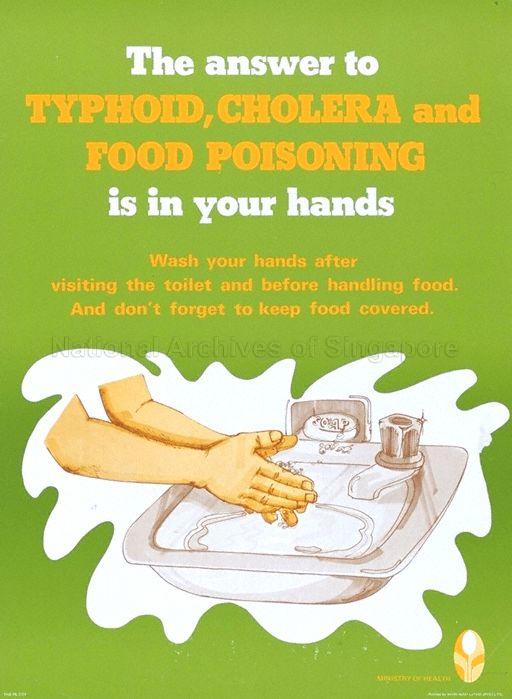 The answer to typhoid, cholera and food poisoning is in your hands .