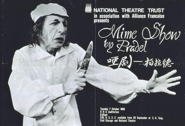 National Theatre Trust in association with Alliance Francaise presents Mime Show by Pradel  : DBS Auditorium , 8.30pm.