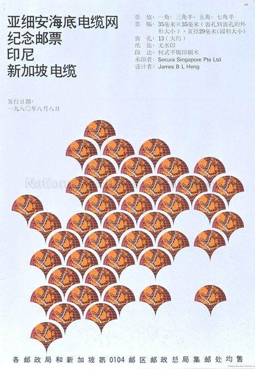 Ya xi an hai ti dian lan wang ji nian you piao  : yin ni xin jia po dian lan, fa xing ri qi : yi jiu ba ling nian, ba yue ba ri.