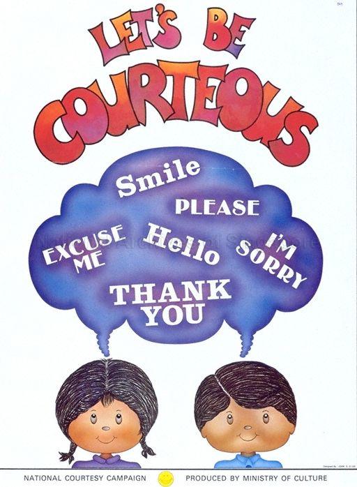 Let's be courteous.