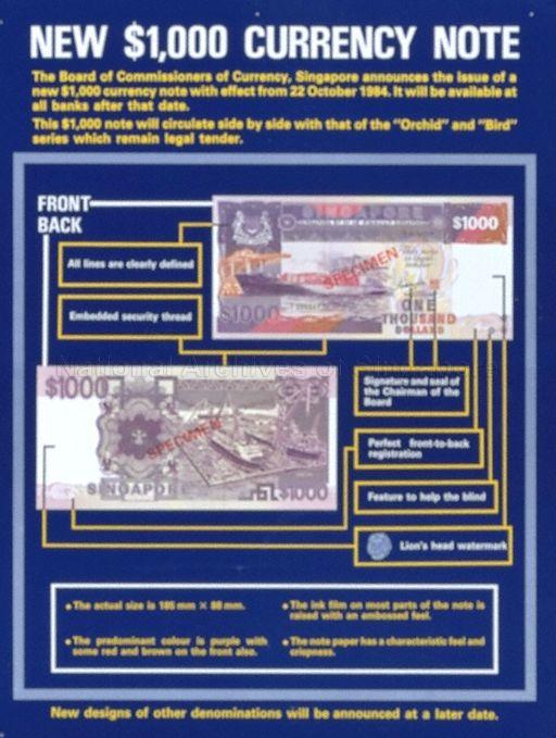 New $1,000 currency note .