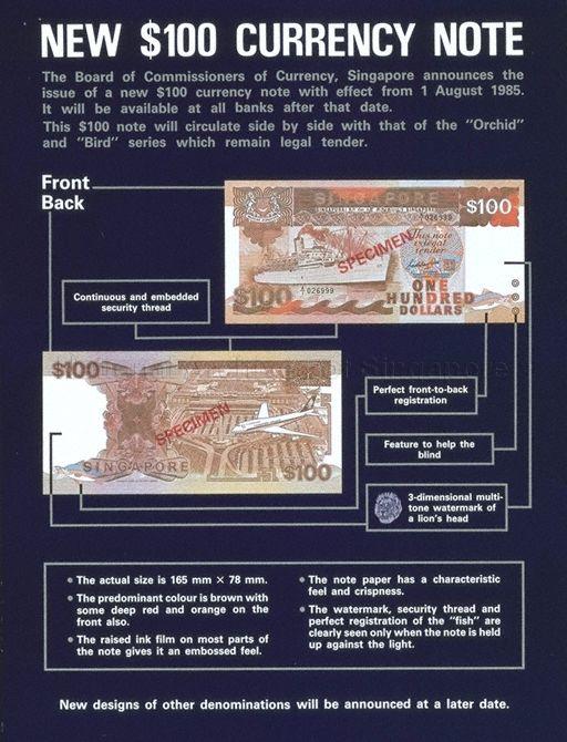 New $100 currency note .