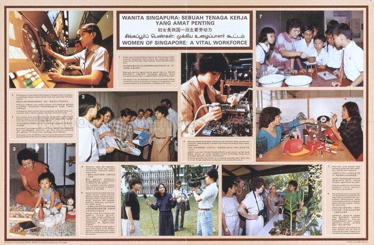 Women of Singapore : a vital workforce (Title and text have