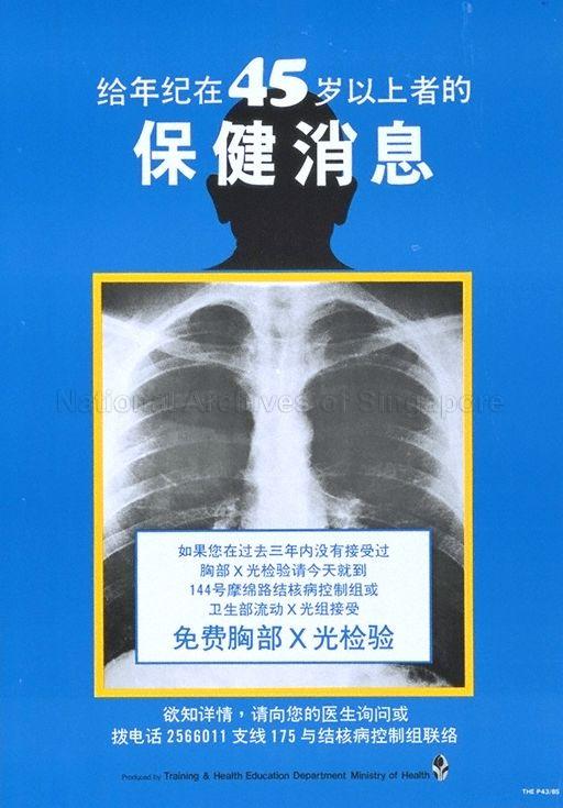 Gei nian ji zai 45 sui yi shang ze de bao jian xiao xi  : ru guo ni zai guo qu san nian nei mei you jie shou guo xiong bu X guang jian yan, qing jin tian jiu dao 144 hao mo mian lu jie he bing kong zhi ju huo wei sheng bu liu dong X guang zu jie shou mian fei xiong bu X guang jian yan.