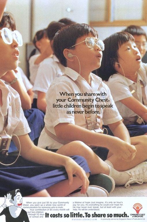 When you share with your Community Chest,  little children begin to speak as never before  : it costs so little to share so much.