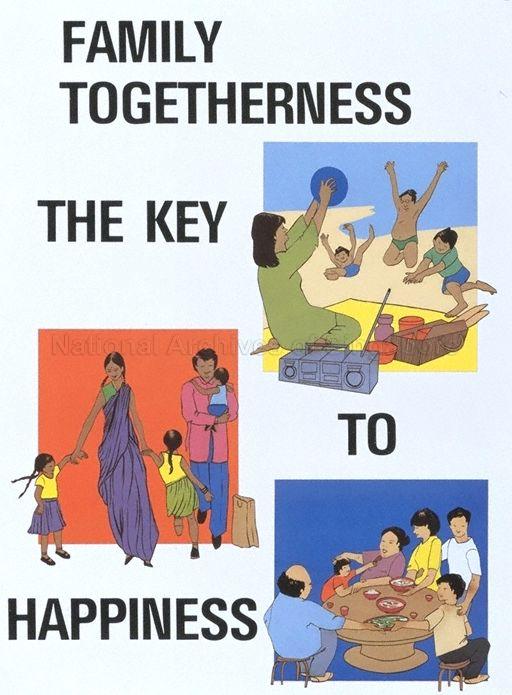 Family togetherness, the key to happiness .