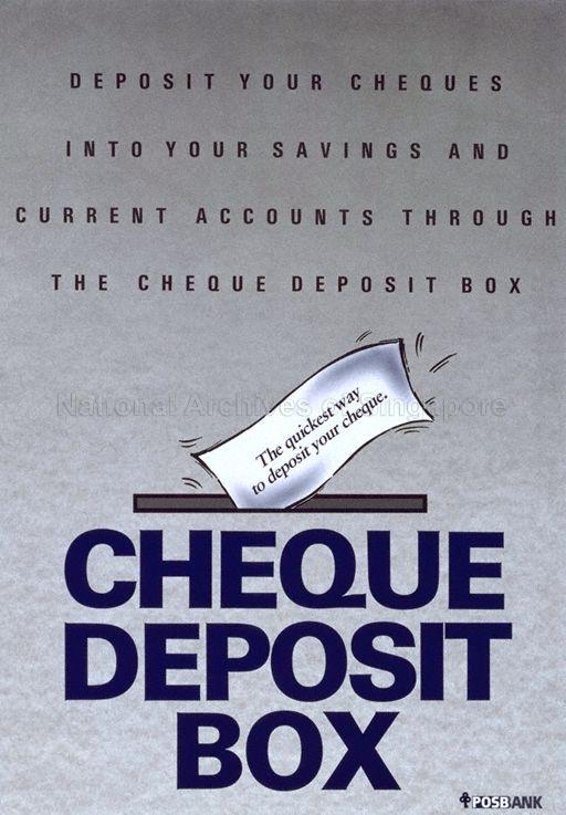 Deposit Your Cheques Into Your Savings And Current Accounts Through The Cheque Deposit Box