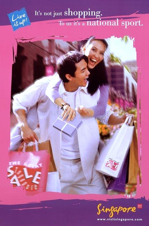 Live it up! * It's not just shopping * To us it's a national sport