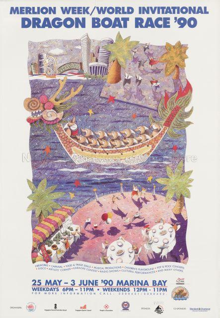 Merlion Week/World Invitational Dragon Boat Race '90, 25 May - 3 June '90, Marina Bay