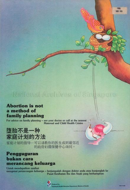 Abortion is not a method of family planning (In English,